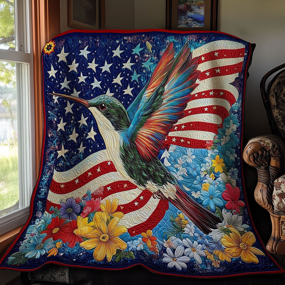 America Hummingbird WY2111030CL Quilt