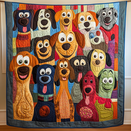 Colorful Dog WG1501018CL Quilt