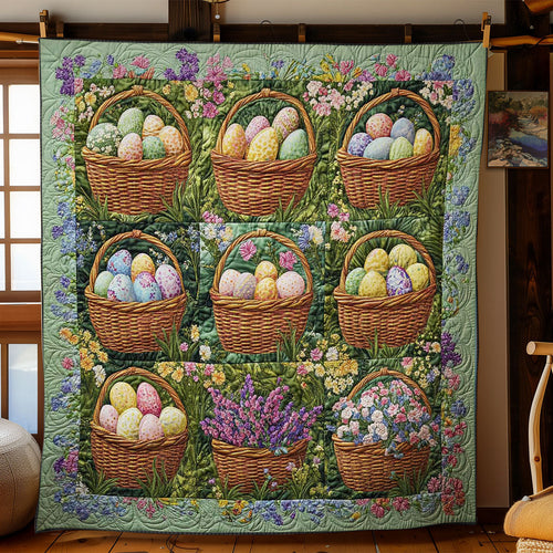 Easter Garden Baskets WN1501012CL Quilt