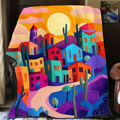 Village In Sunset WY1911060CL Quilt