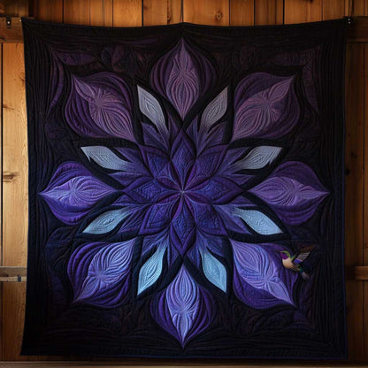 Native Purple Flower WN0810093CL Quilt