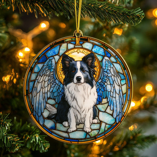 Border Collie Guardian WN1510006CL Christmas Ornament