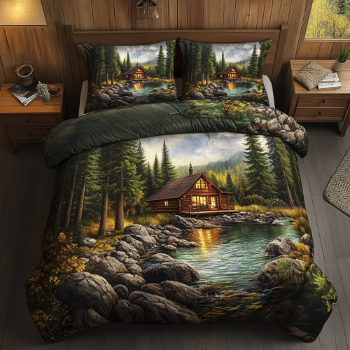 Log Cabin Glow YR1701012CL Duvet Cover Set