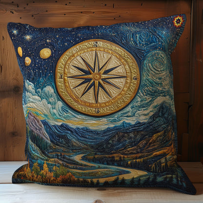 Moutain View Compass WY0212086CL Quilt Pillow Case