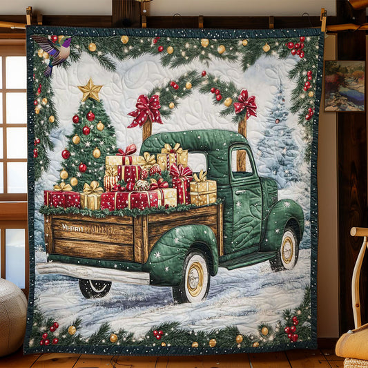 Winter Christmas Truck WN2012025CL Quilt