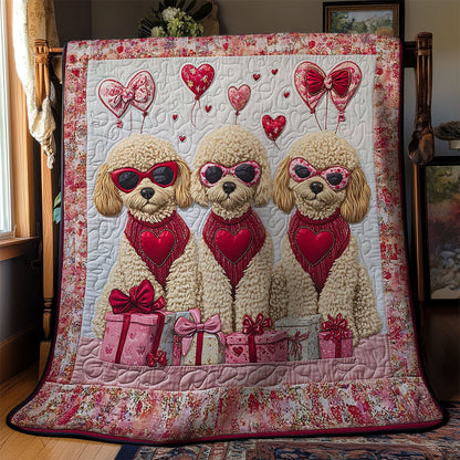 Love Poodle Parade WN3112011CL Quilt