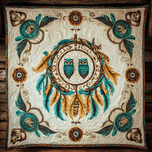Dreamcatcher Couple Owl WY1801064CL Quilt
