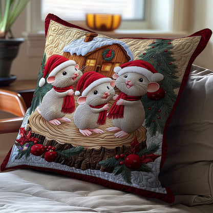 Santa Mouse WY1012013CL Quilt Pillow Case