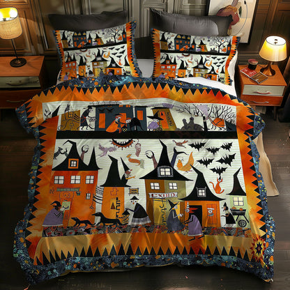 Halloween Witches' Secret Meeting WN0310104CL Duvet Cover Set