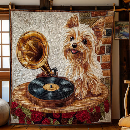Terrier And Record Player WY0202068CL Quilt