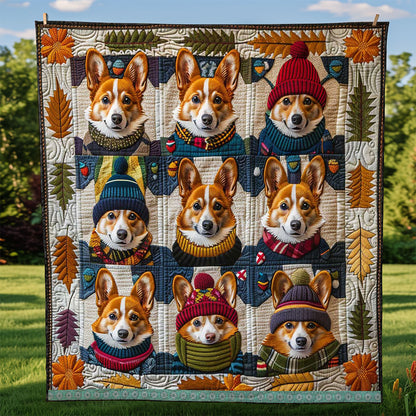 Cute Corgi WJ1309002CL Quilt