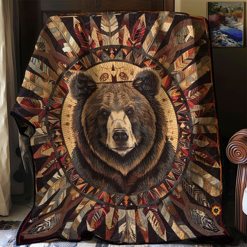 Bear Native American WJ2312001CL Quilt