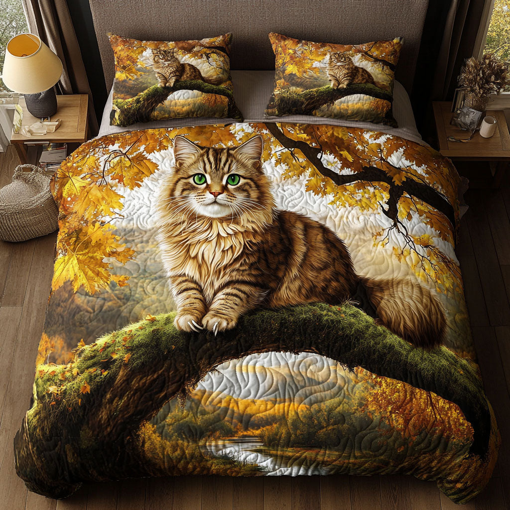 Tabby Cat Autumn WT2401009CL Duvet Cover Set