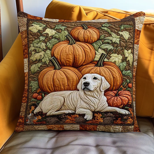 Labrador Retriever Pumpkin WN0310113CL Quilt Pillow Case