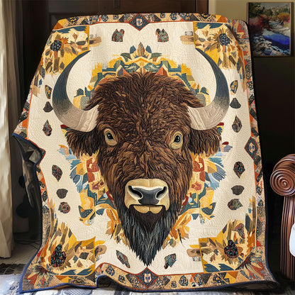 Native American Bison WY1311034CL Quilt