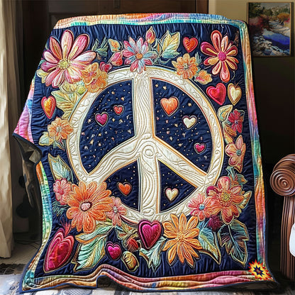 Peace Sign WY1912048CL Quilt