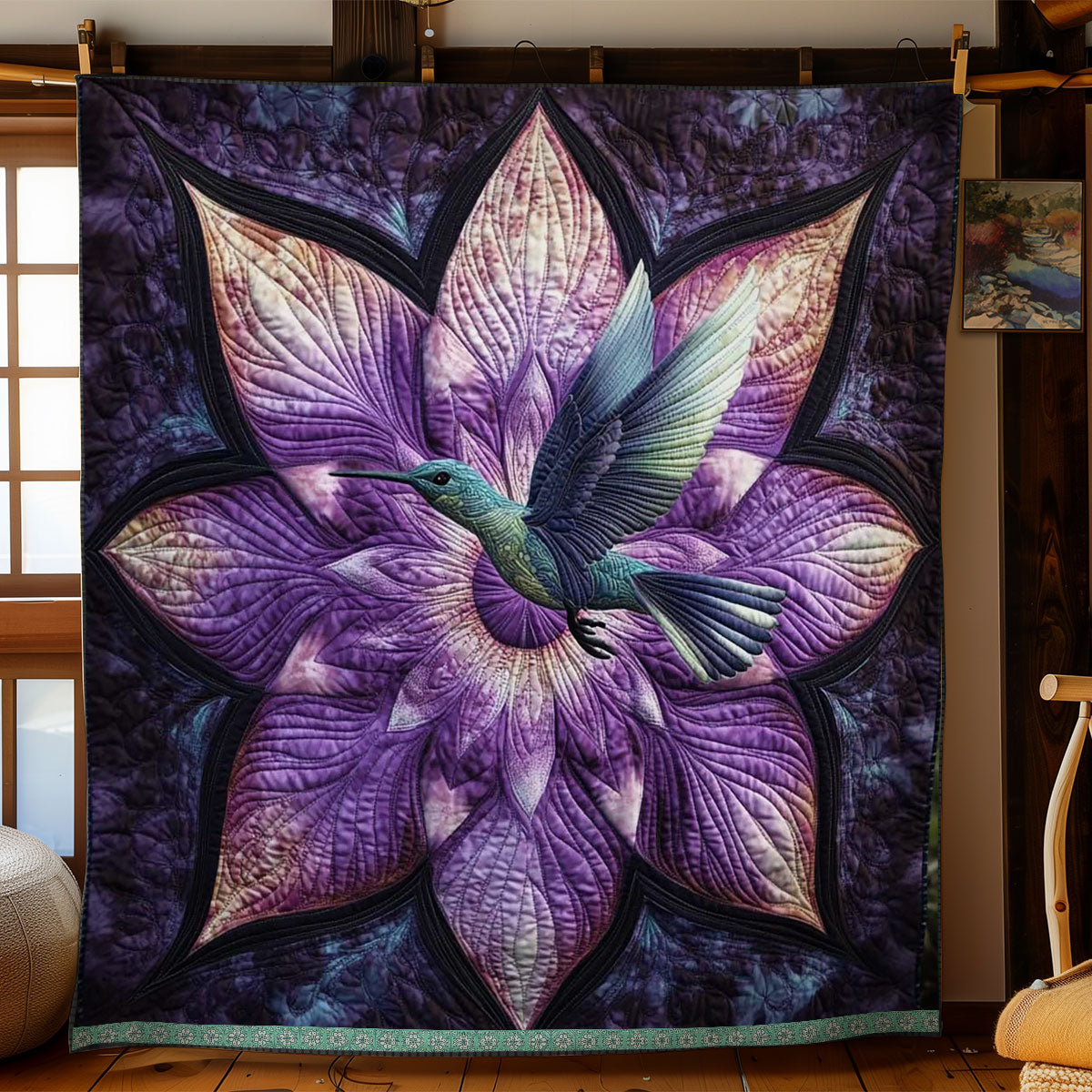 Hummingbird Flight WN2709063CL Quilt