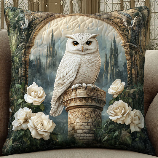 White Owl Flower WT2702074CL Quilt Pillow Case