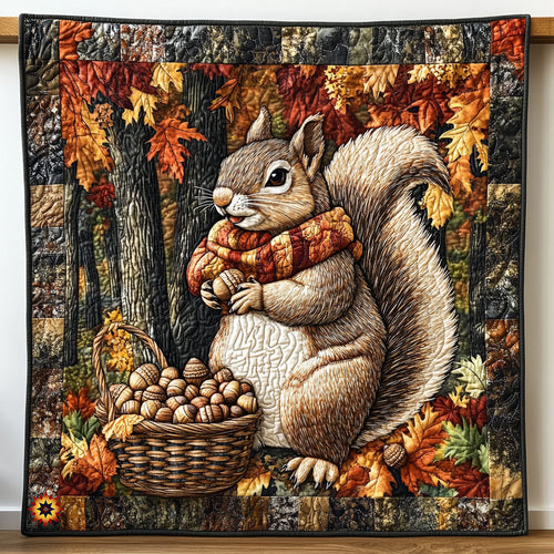 Squirrel Autumn WX0911035CL Quilt