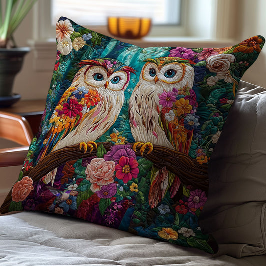 Couple Owl WY1012098CL Quilt Pillow Case