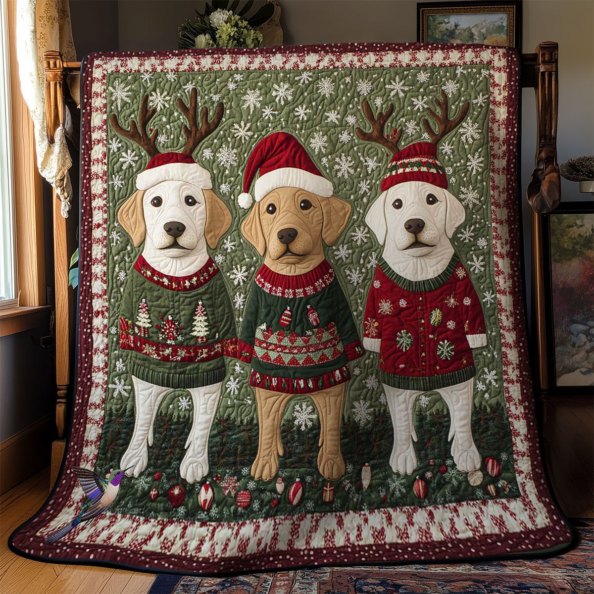 Labrador Christmas Charm WN1112014CL Quilt