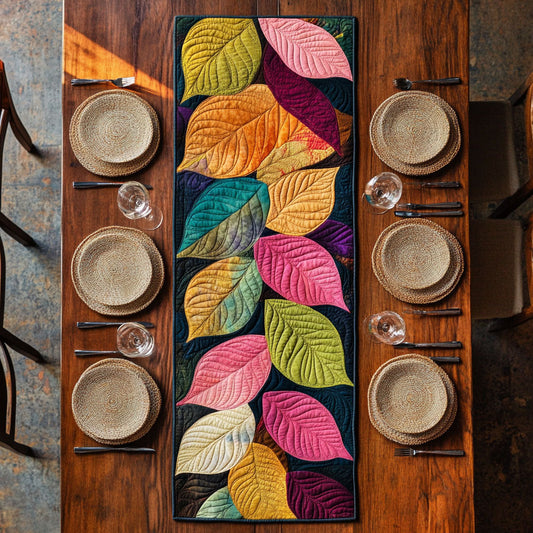 Leaves Symphony CP2005005CL Quilted Table Runner