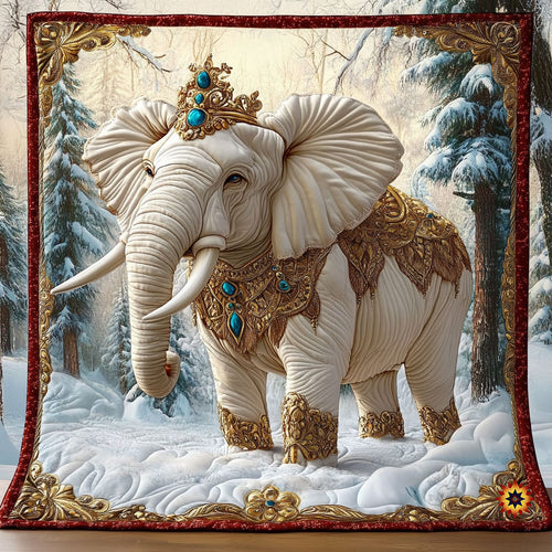 Snow Elephant WY0412035CL Quilt