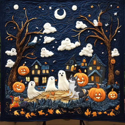 Dog's Whimsical Haunt WN0210058CL Quilt