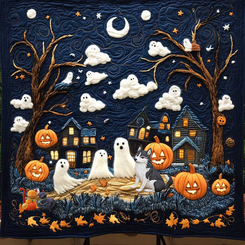 Dog's Whimsical Haunt WN0210058CL Quilt