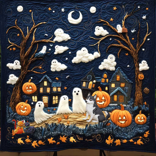 Dog's Whimsical Haunt WN0210058CL Quilt