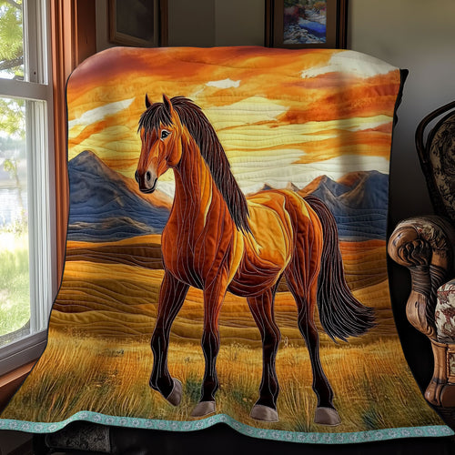 Brown Horse WX1511004CL Quilt