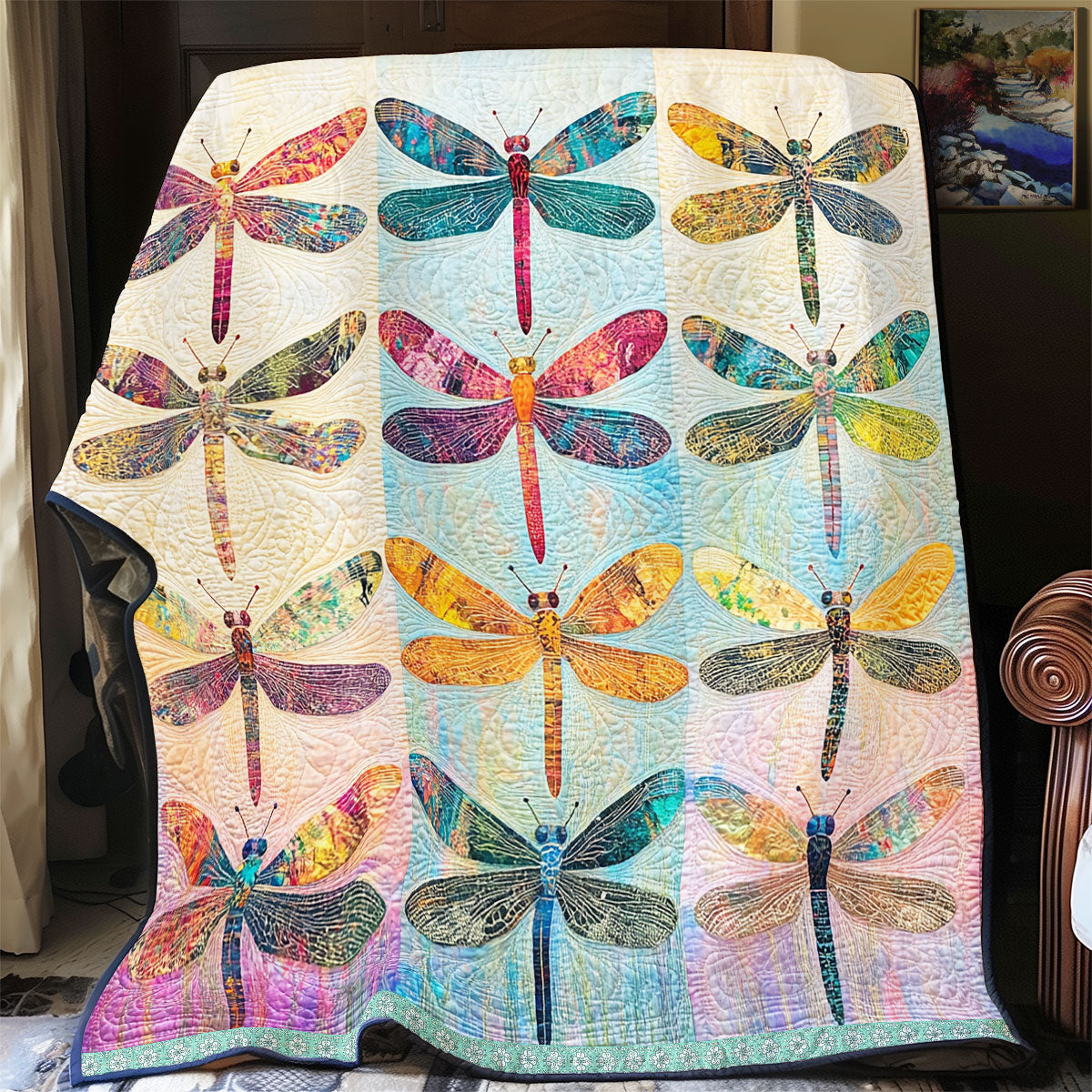 Dragonfly WU0110003CL Quilt
