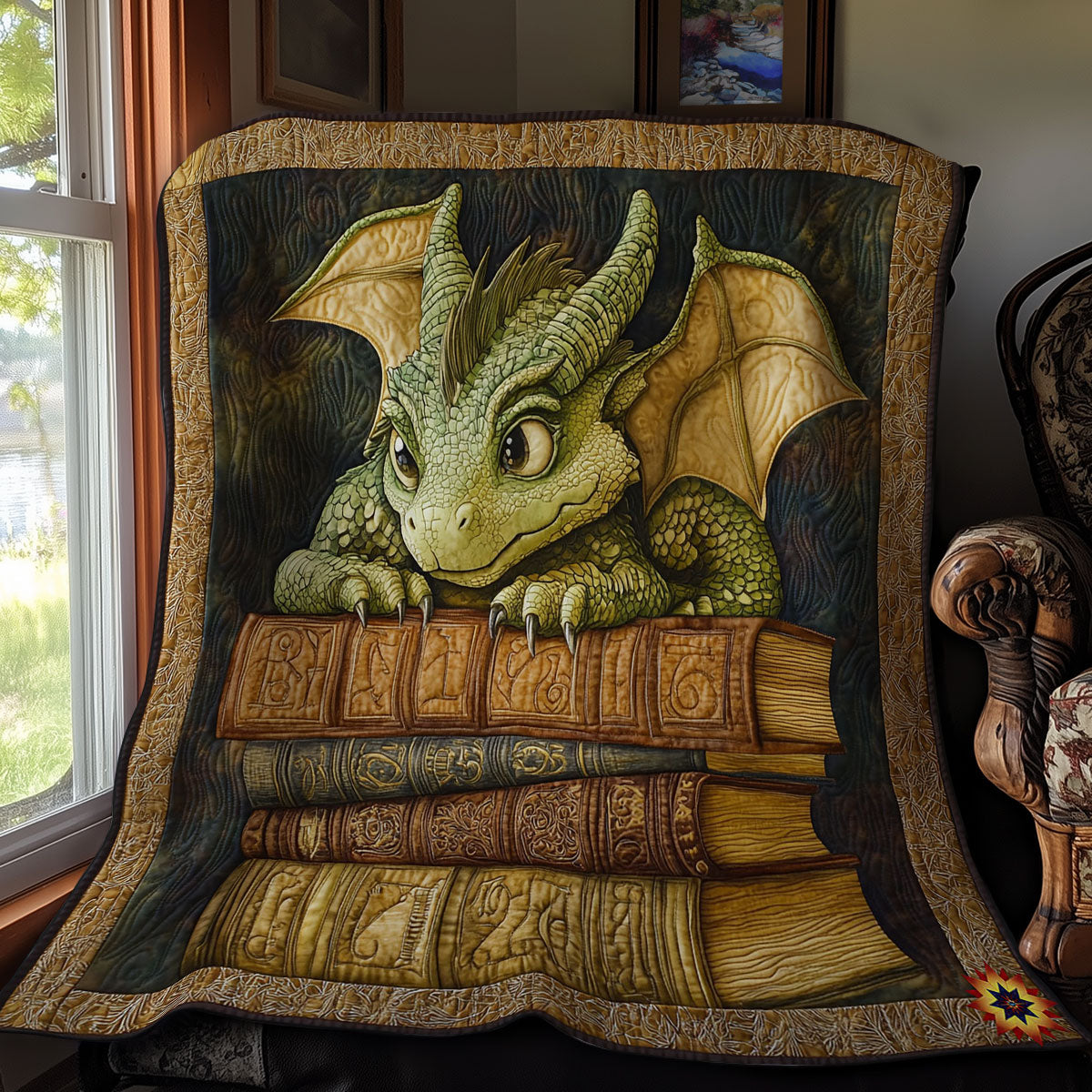 Book Dragon WY2711015CL Quilt
