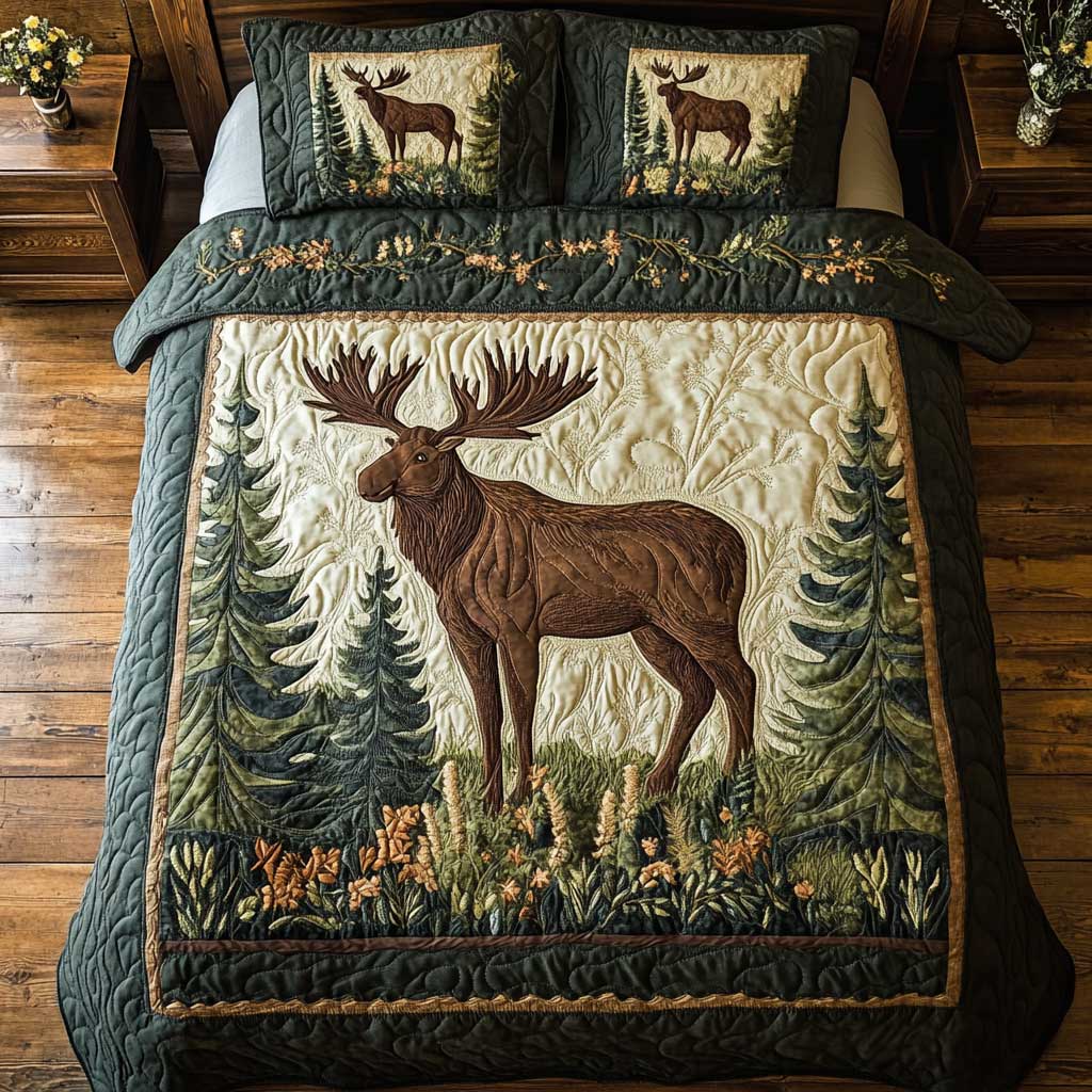 Moose Forest Vibe WP0201032CL Duvet Cover Set