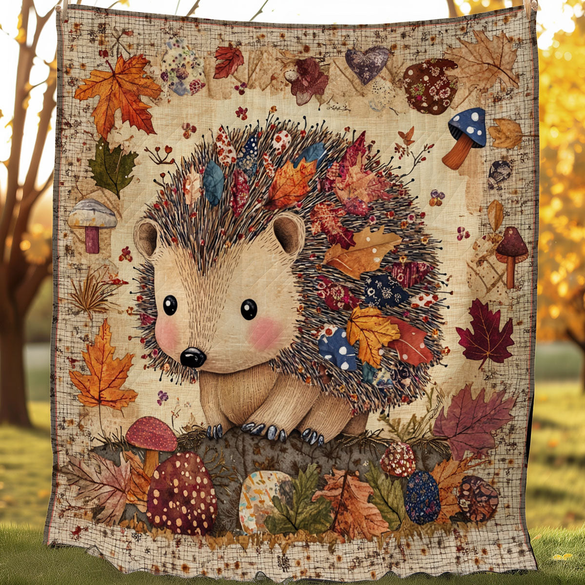 Adorable Hedgehog XB0703051CL Quilt