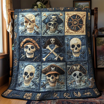 Pirate Skull Voyage WN1212038CL Quilt