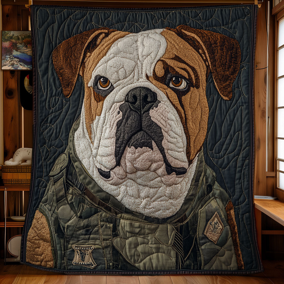 Gentleman Pug WX3112018CL Quilt