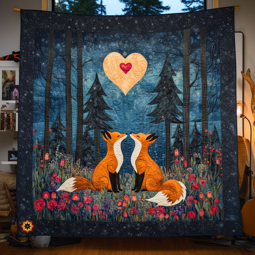 In Love Fox WJ0212021CL Quilt