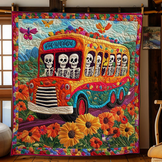 Skeleton Bus WY1312026CL Quilt