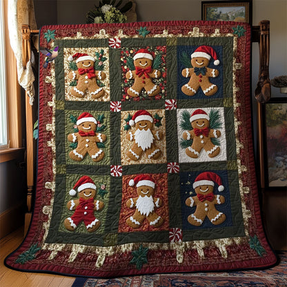 Rustic Gingerbread Christmas WN2211037CL Quilt