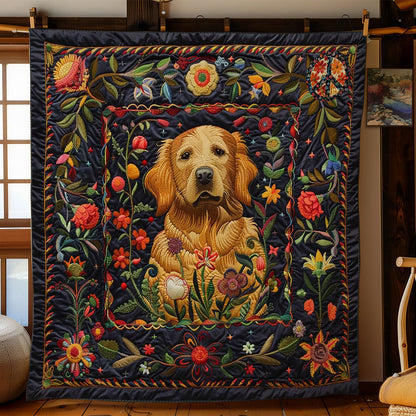 Golden Retriever's The Lovers WN1210002CL Quilt