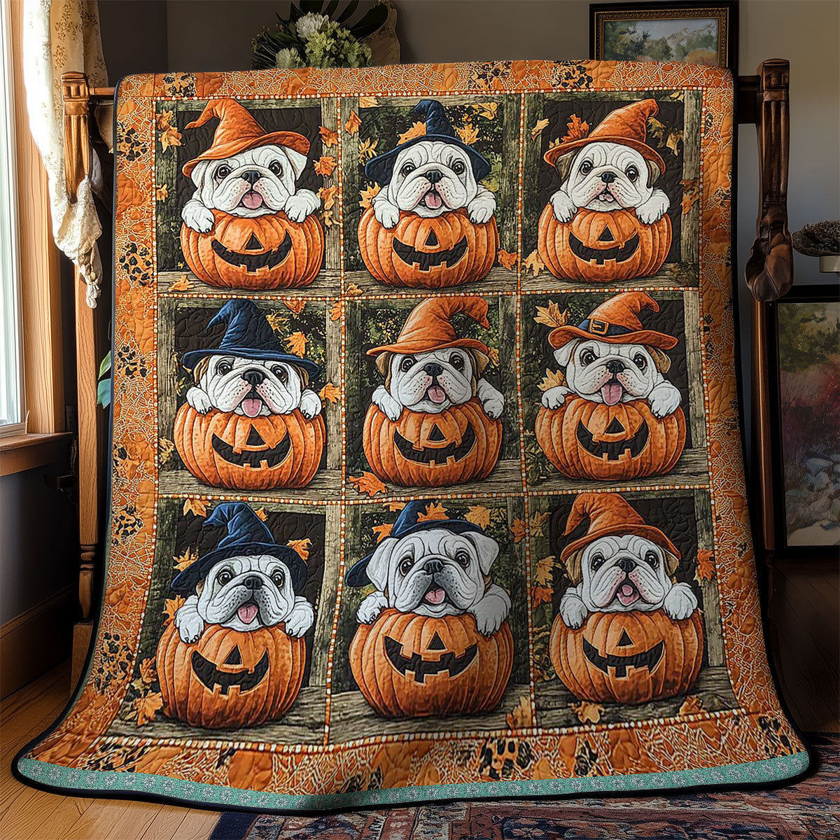 Bulldog Howl WN2609074CL Quilt