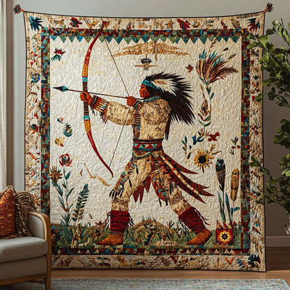 Native American Warrior WJ1312025CL Quilt