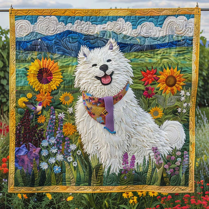 Samoyed Sunshine WN2210007CL Quilt