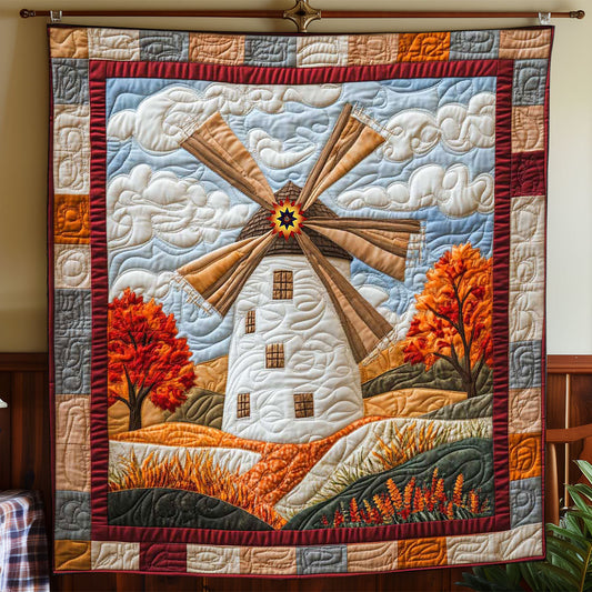 Windmill Flower Field WP2412025CL Quilt