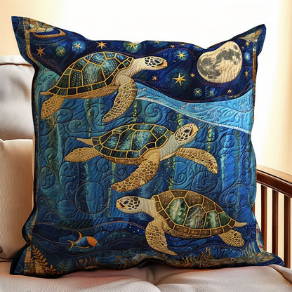 Sea Turtle WJ1309045CL Quilt Pillow Case