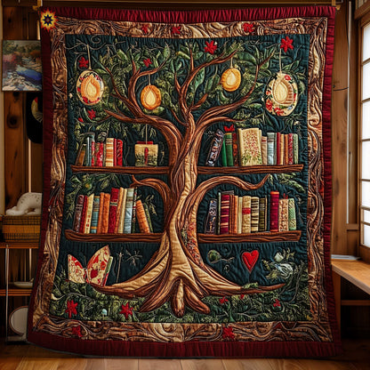 Tree And Books WY2412080CL Quilt