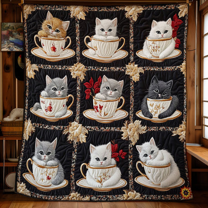 Kitten Tea Cup WY2911006CL Quilt