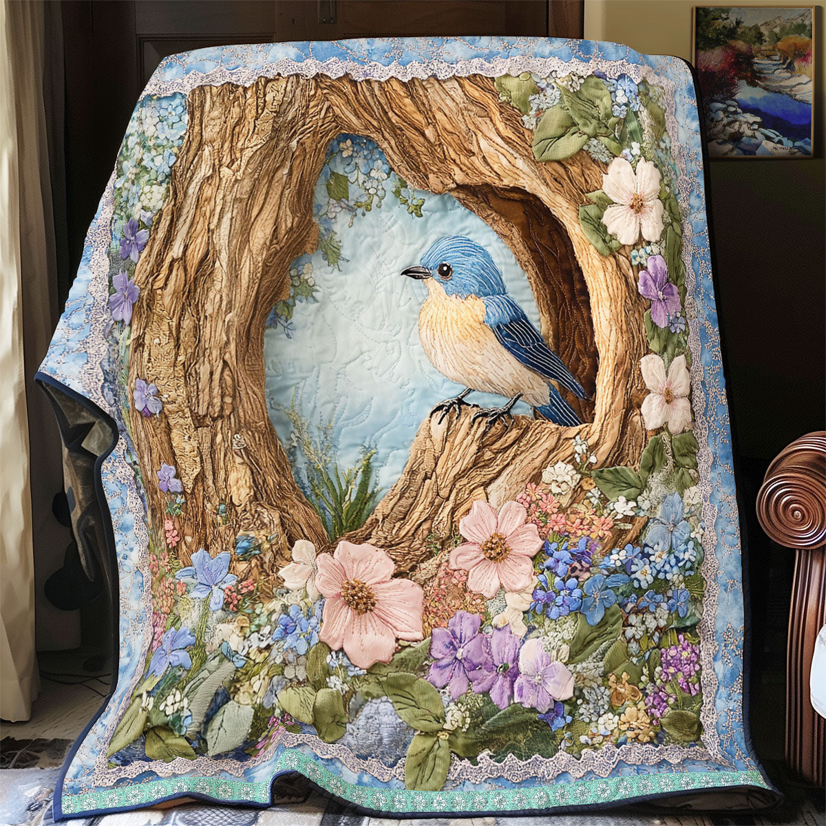 Bird In Spring WX1312002CL Quilt
