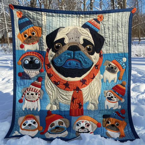 Cozy Pug WN1909037CL Quilt